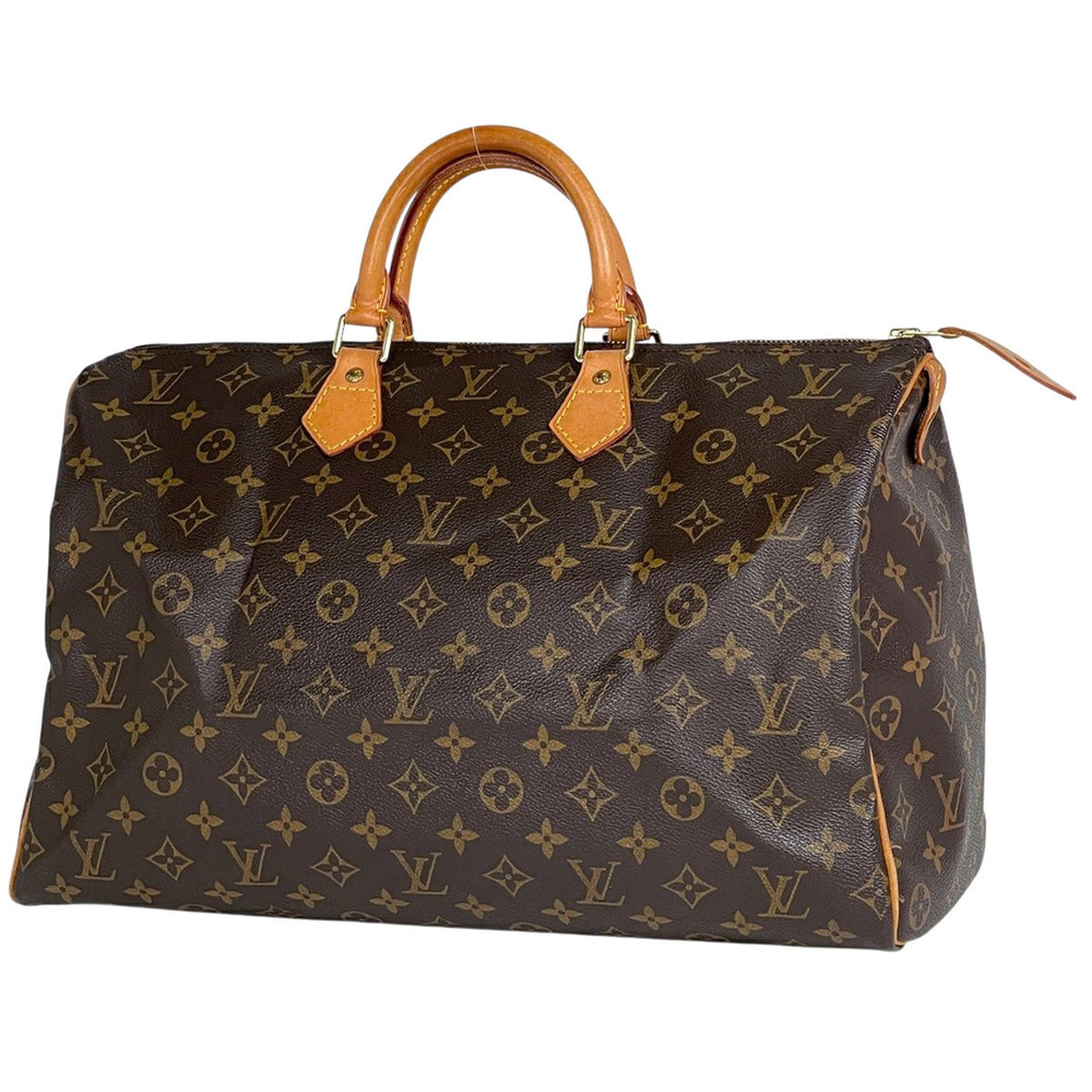 Louis Vuitton Speedy Boston Bag Handbag Monogram Brown